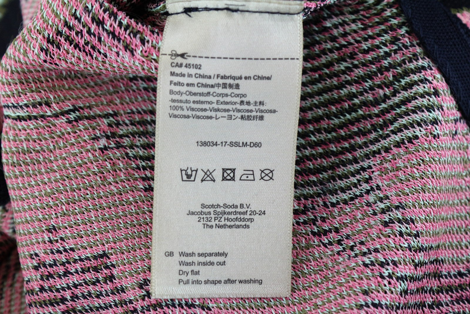 MAISON SCOTCH Women T-Shirt M Navy Flower Pattern Knitted Sleeveless Pull On