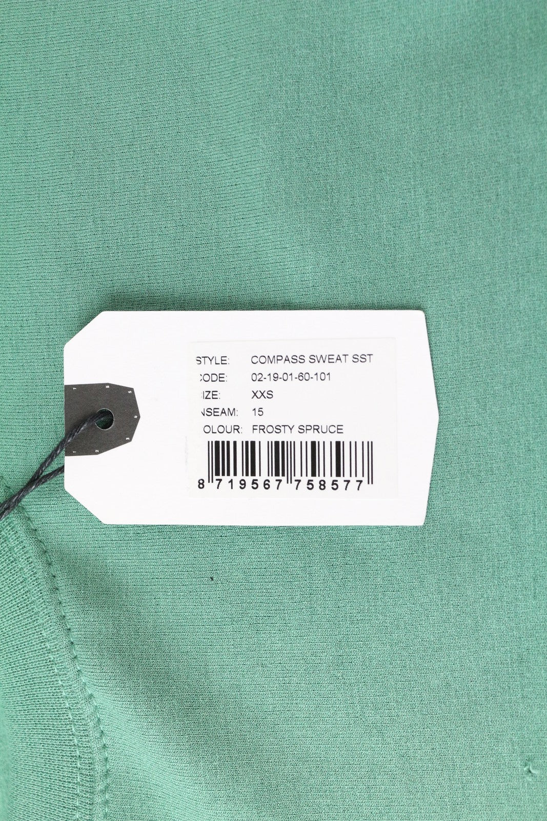 DENHAM Compass Women Sweatshirt 2XS Green Stretch Long Sleeved Oversized