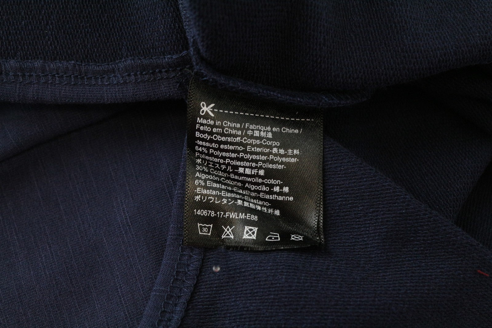 MAISON SCOTCH Women Dress S Dark Blue Cotton Blend Long Sleeve Zipped