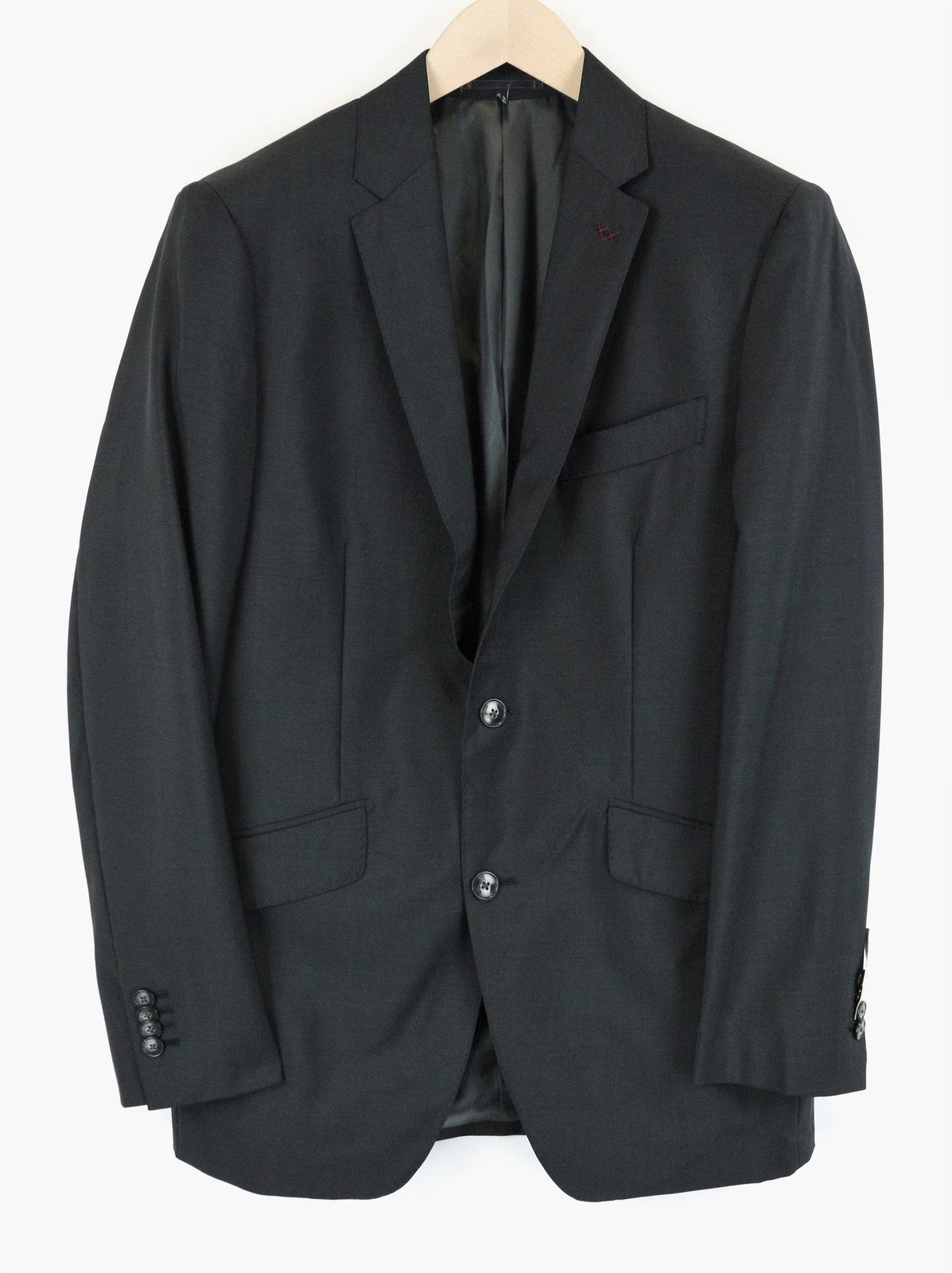 SUITSUPPLY Lazio Men Blazer UK38 Wool Mohair Single-Breasted Dark Green Formal