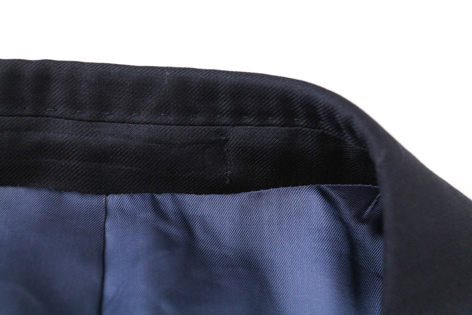 SUITSUPPLY Men Blazer UK46R Dark Blue Pure Wool Single-Breasted Classic Lined