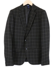 ANTONY MORATO Bonnie Men Blazer M Black Slim Fit Checked Single-Breasted RRP159