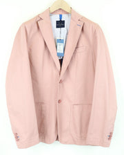 HARMONT & BLAINE Men Blazer 50 Pink Pure Cotton Single-Breasted Vented Unlined