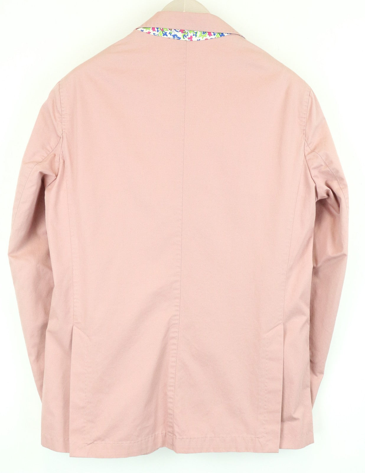 HARMONT & BLAINE Men Blazer 50 Pink Pure Cotton Single-Breast Vented Unlined