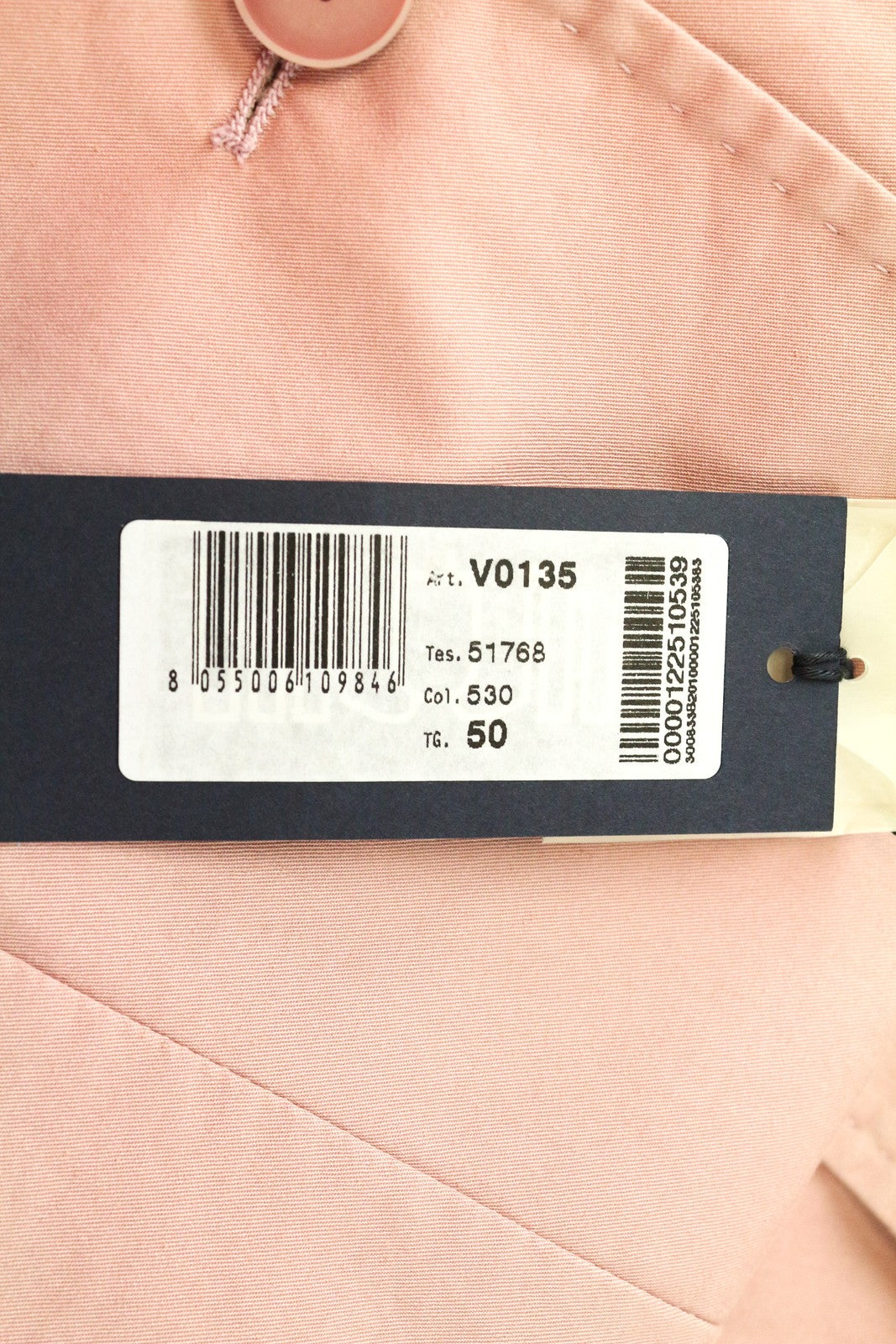 HARMONT & BLAINE Men Blazer 50 Pink Pure Cotton Single-Breast Vented Unlined