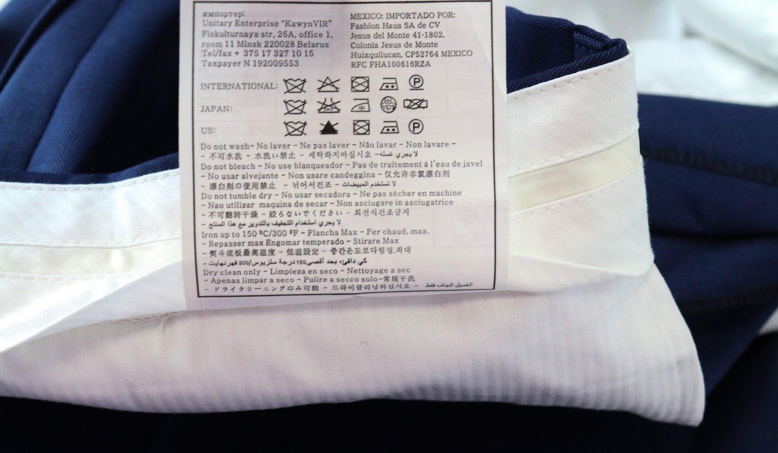 SUITSUPPLY Brescia Men Trousers UK46S Blue Pure Wool Lined Pleated Front Formal