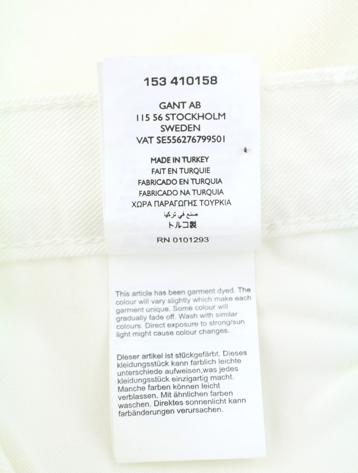 GANT Rugger Slacker White Women Jeans W28/L34 Off White Distress Slim Fit
