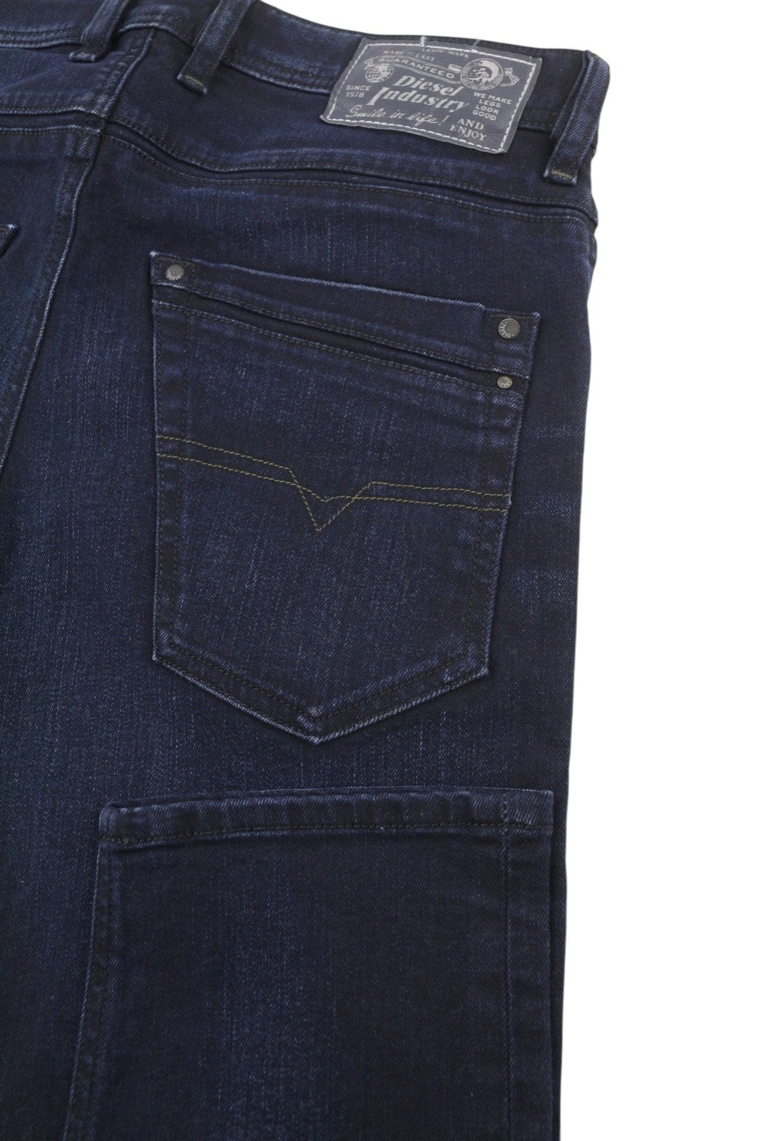 DIESEL Krayver R46D8 Men Jeans W28/L32 Blue Faded Regular Slim Carrot Stretch
