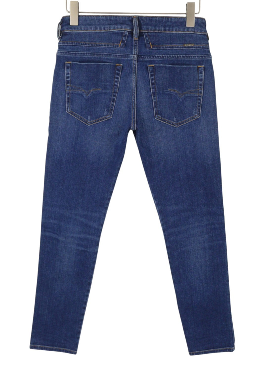 DIESEL D-Bazer 083AZ Men Jeans W29/L32 Blue Faded Distress Tapered Stretch