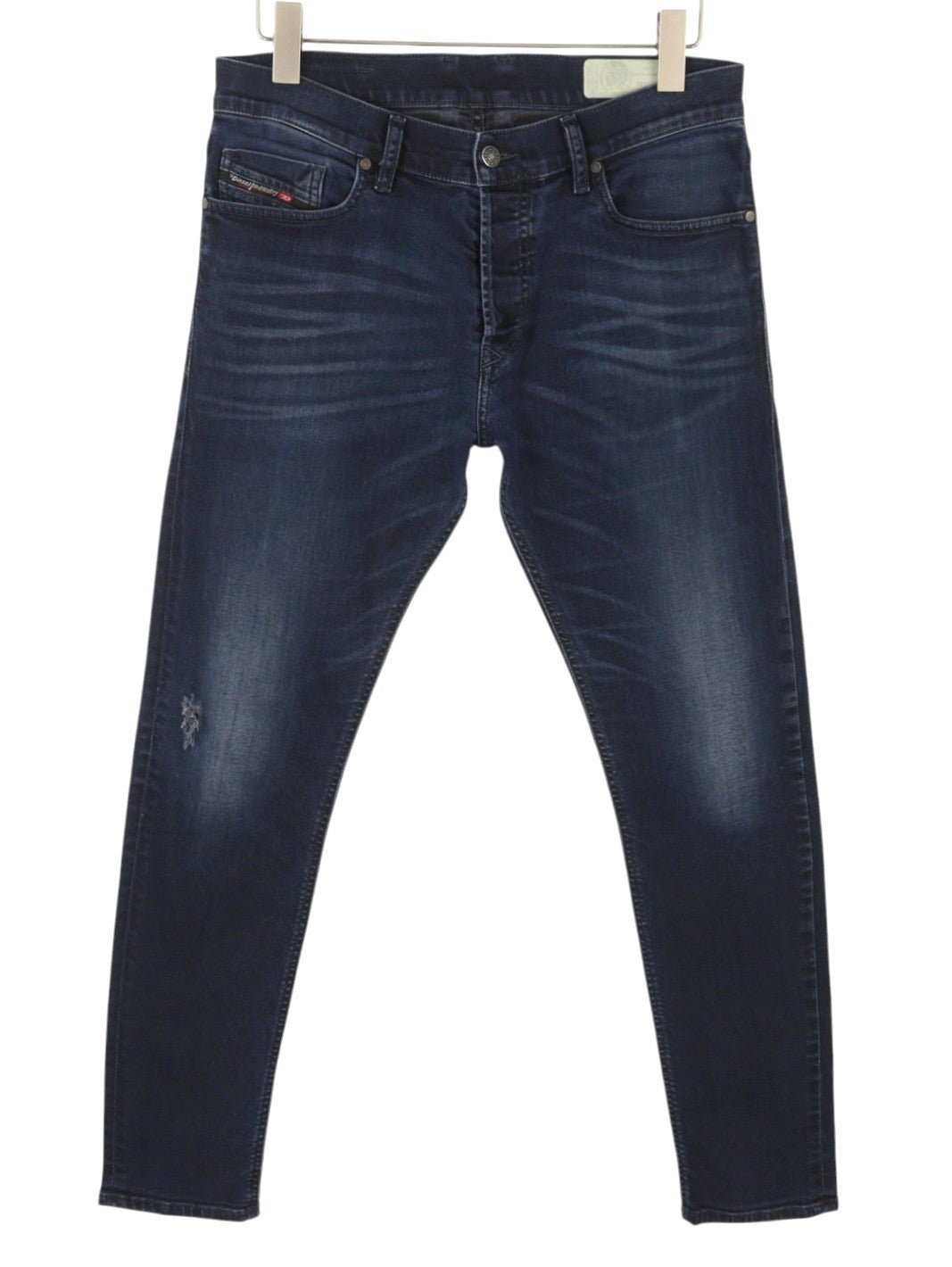 DIESEL Tepphar-X 0679R Men Jeans W32/L32 Blue Whiskers Faded Slim Carrot Stretch