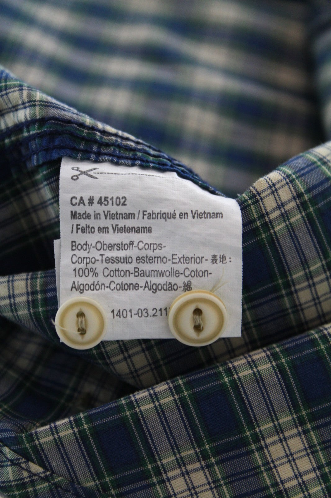 SCOTCH & SODA Ams Couture Men Shirt S Blue Pure Cotton Short Sleeved Checked