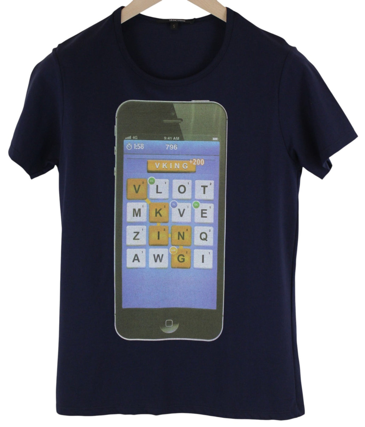 Marineblaues Twill-T-Shirt
