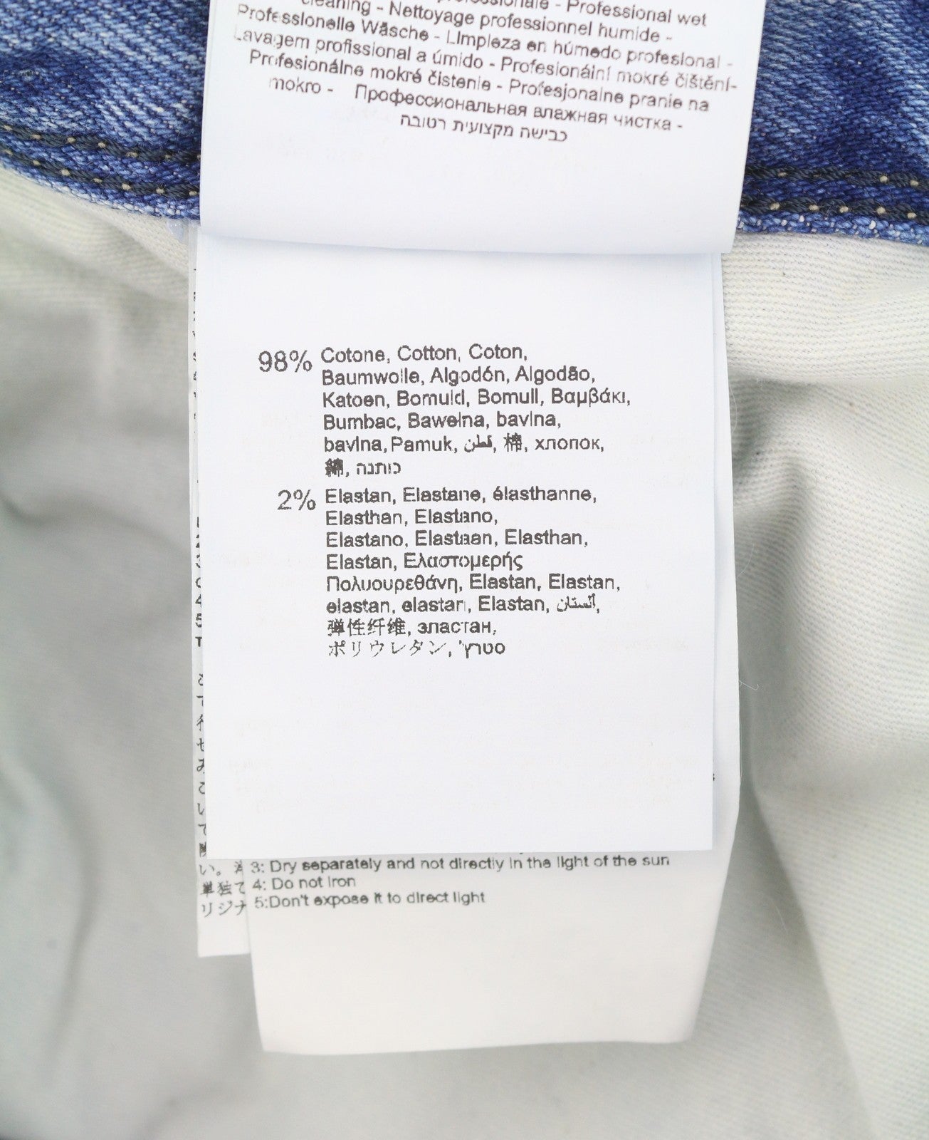 REPLAY Anbass Men Jeans W30/L34 Blue Whiskers Faded Slim Fit Zip Fly Denim