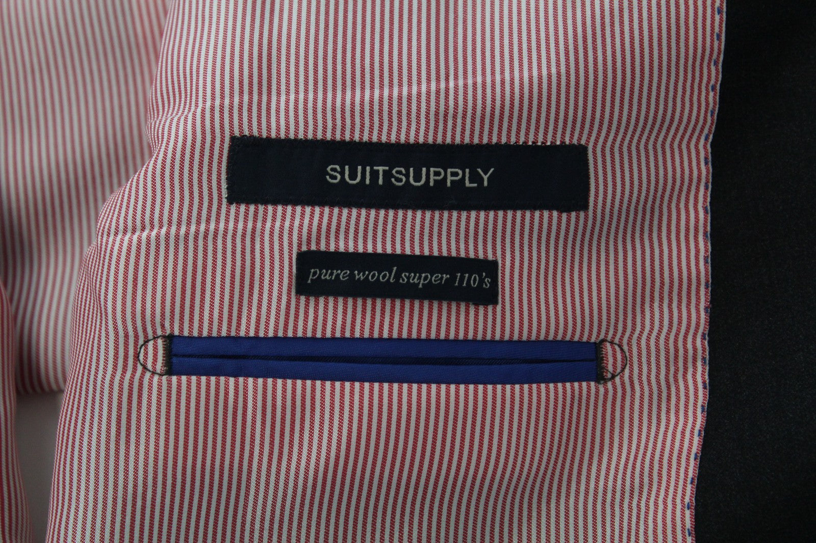 SUITSUPPLY Sevilha Men Blazer 32 Pure Wool Super 110's Grey Single-Breasted