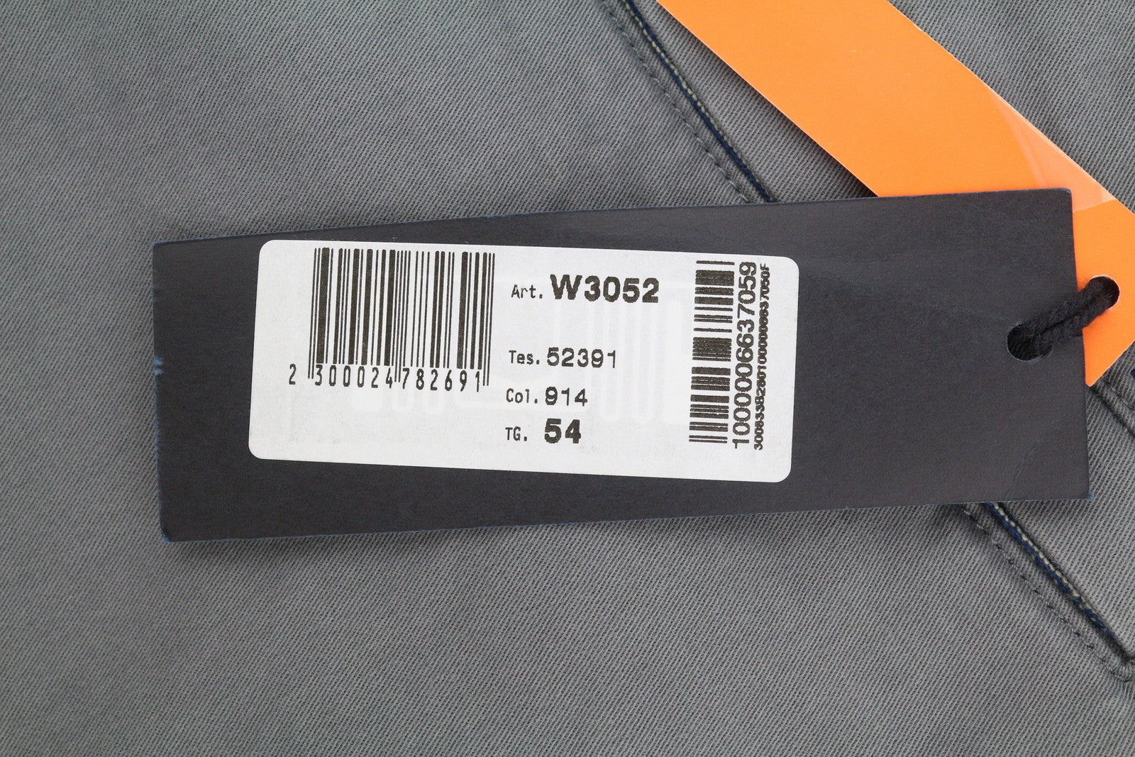 HARMONT & BLAINE Men Trousers 54 W37 Grey Regular Fit Turn-Up Chino