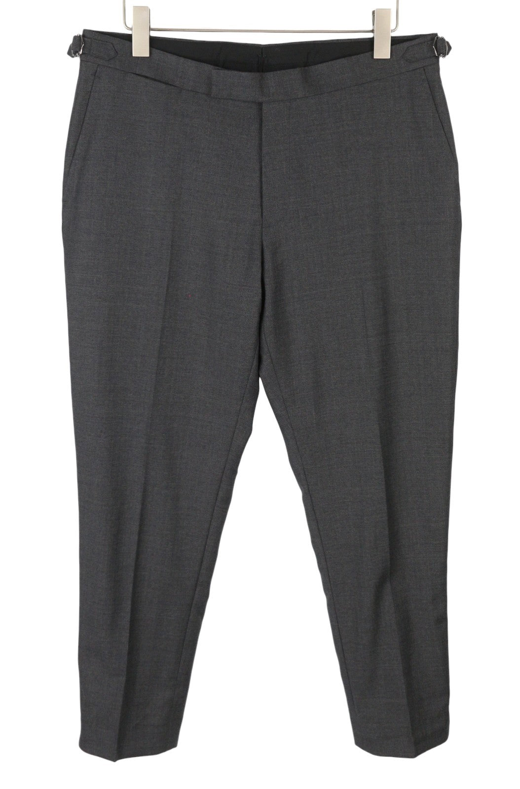 SUITSUPPLY Brescia Men Trousers UK36R Grey Melange Wool Tapered Fit Formal