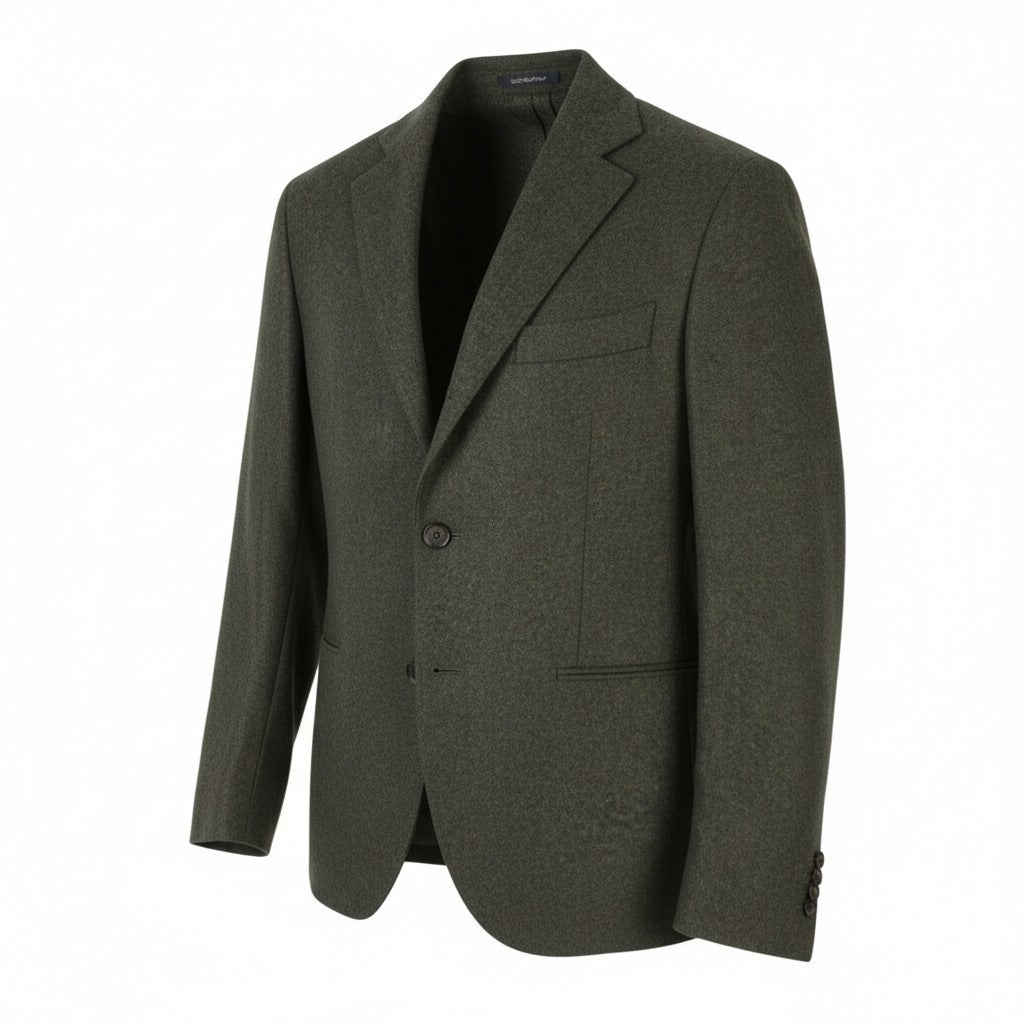 SUITSUPPLY La Spalla Men Blazer UK40S Dark Grey Flannel Melange 2 Roll 3
