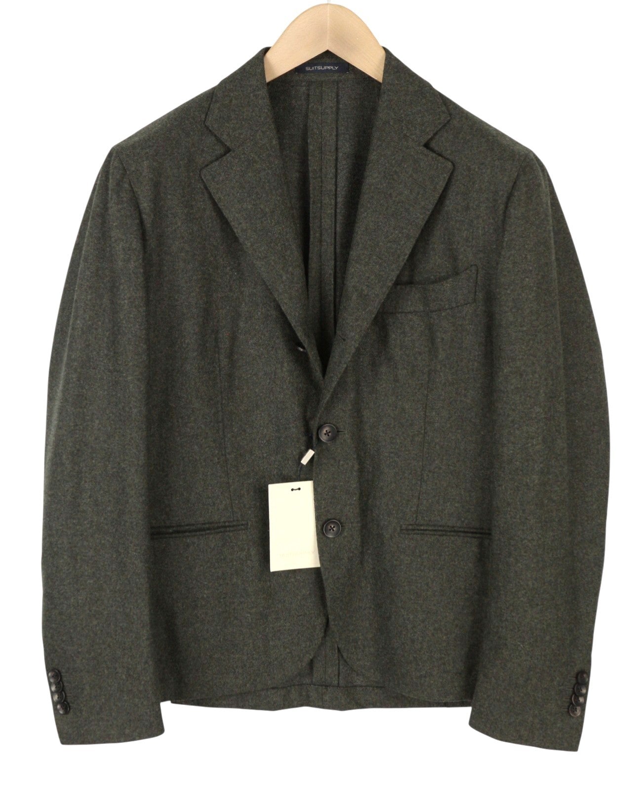 SUITSUPPLY La Spalla Men Blazer UK40S Dark Grey Flannel Melange 2 Roll 3