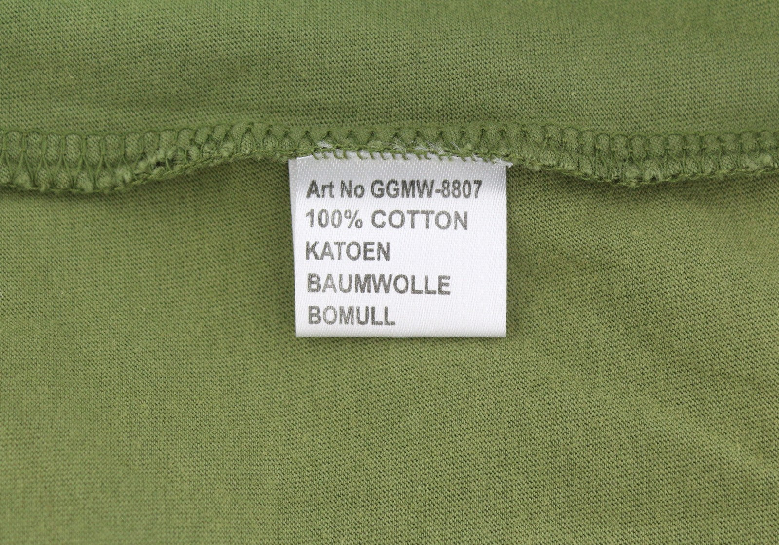 GOOD GENES Men T-Shirt S Olive Green Crew Neck Short Sleeved