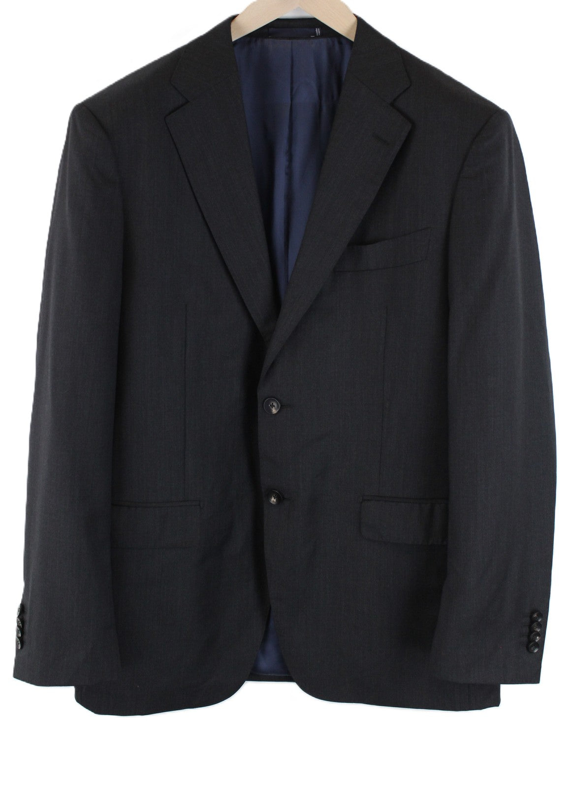 SUITSUPPLY Napoli Men Blazer UK44L Pure Wool Super 110's Grey Zignone Classic