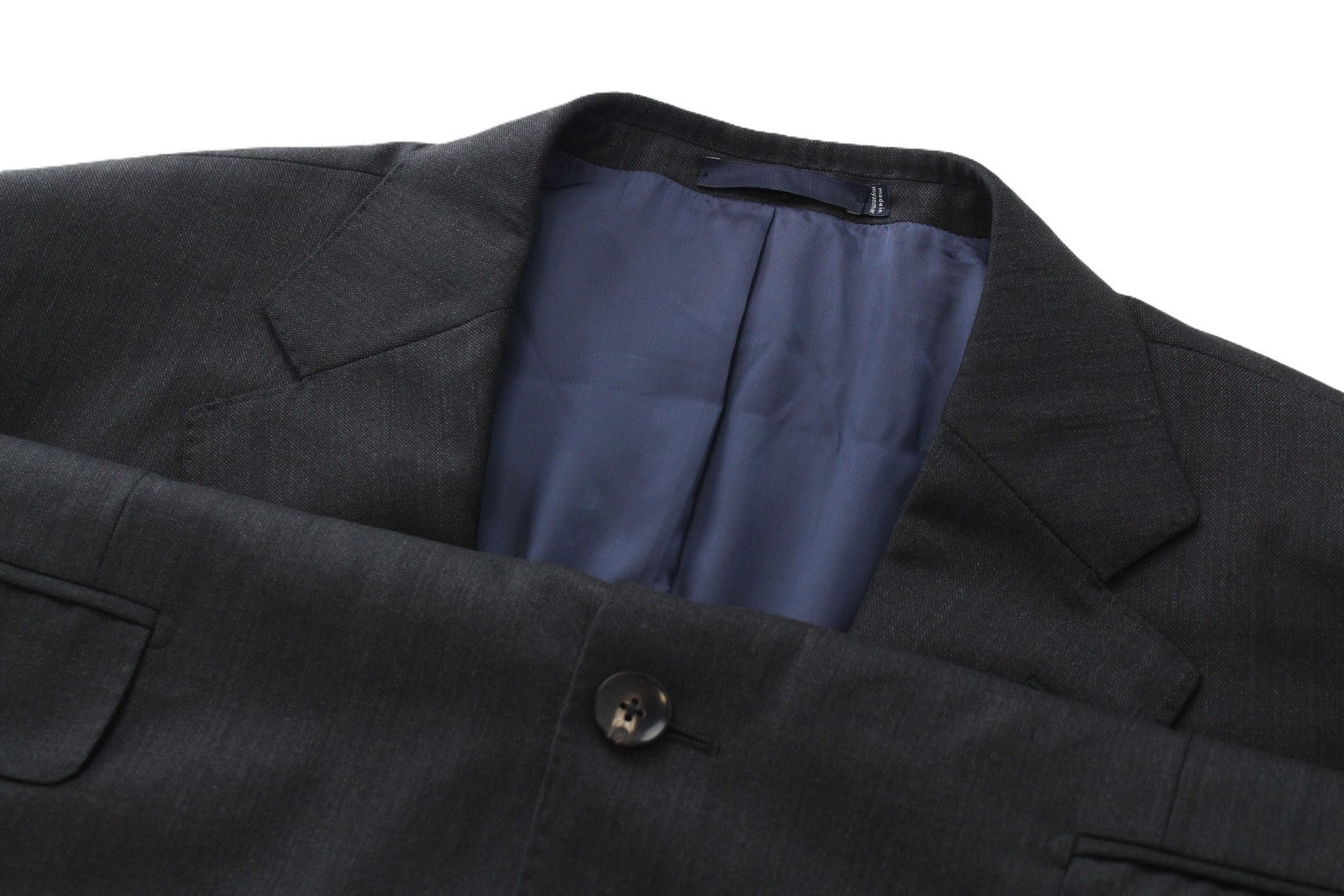 SUITSUPPLY Napoli Men Blazer UK44L Pure Wool Super 110's Grey Zignone Classic