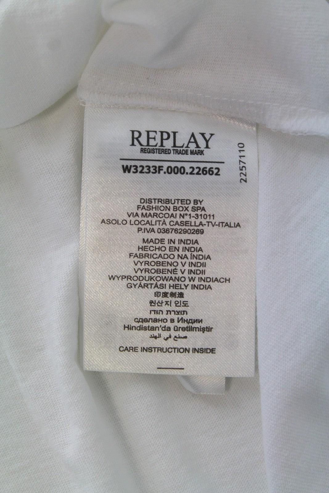REPLAY Women T-Shirt XS White Casual Cotton Short Sleeved Logo Print Pull On