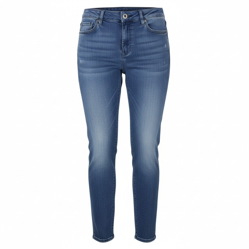 SCOTCH & SODA La Bohemienne Women Jeans W27/L32 Whiskers Faded Mid Rise Skinny
