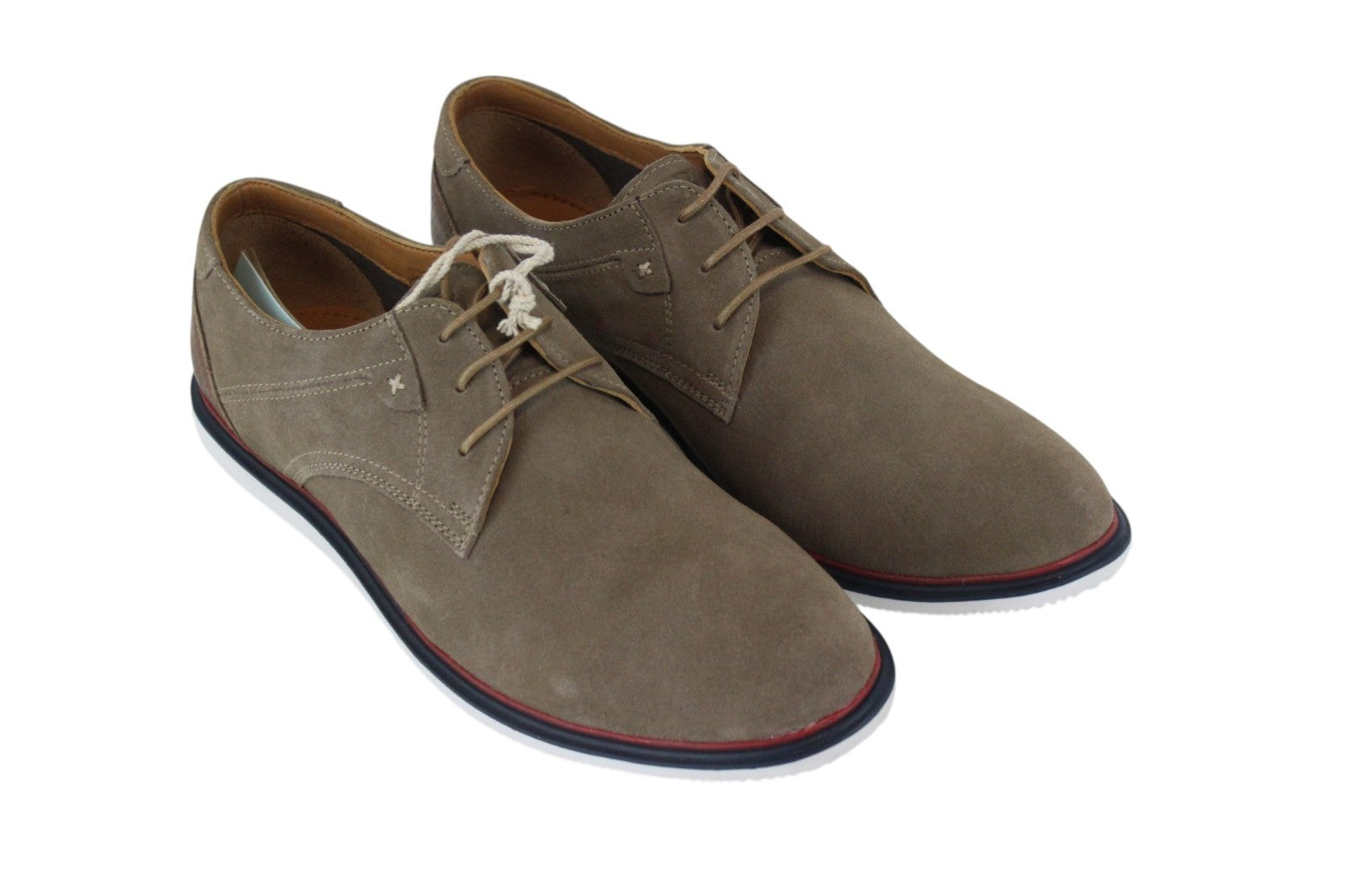 HARMONT & BLAINE Men Casual Shoes EU45 Brown Suede Low-Top Laxced Leisure