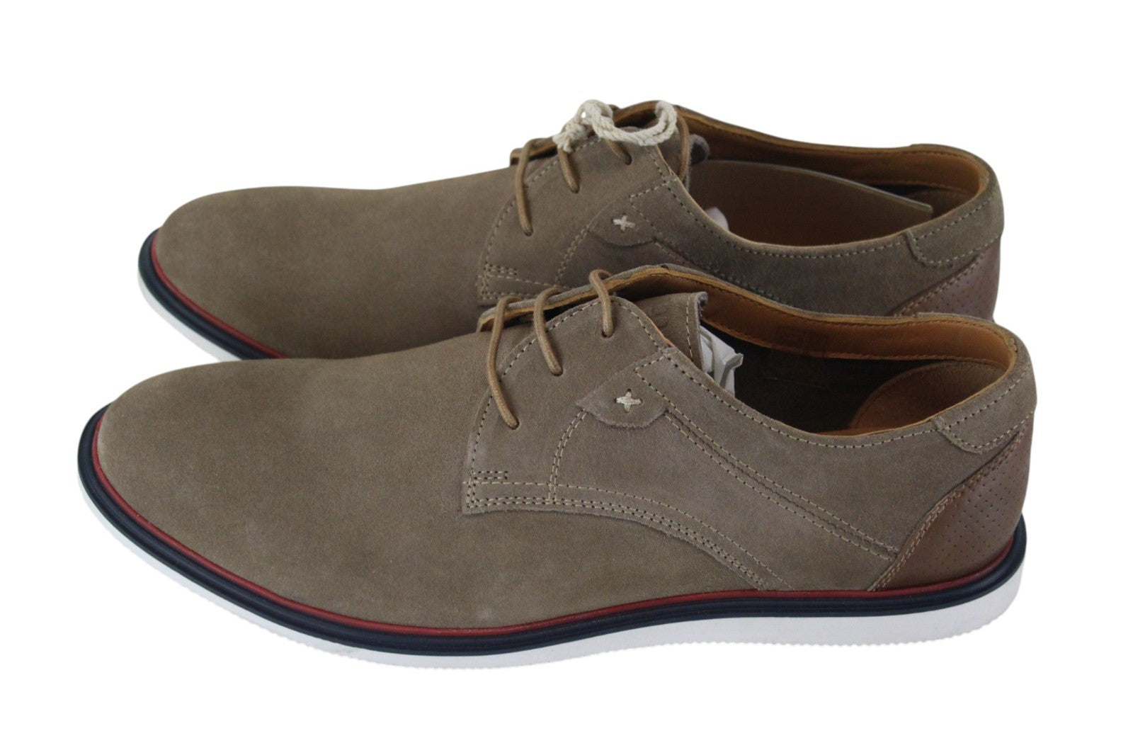 HARMONT & BLAINE Men Casual Shoes EU45 Brown Suede Low-Top Laxced Leisure