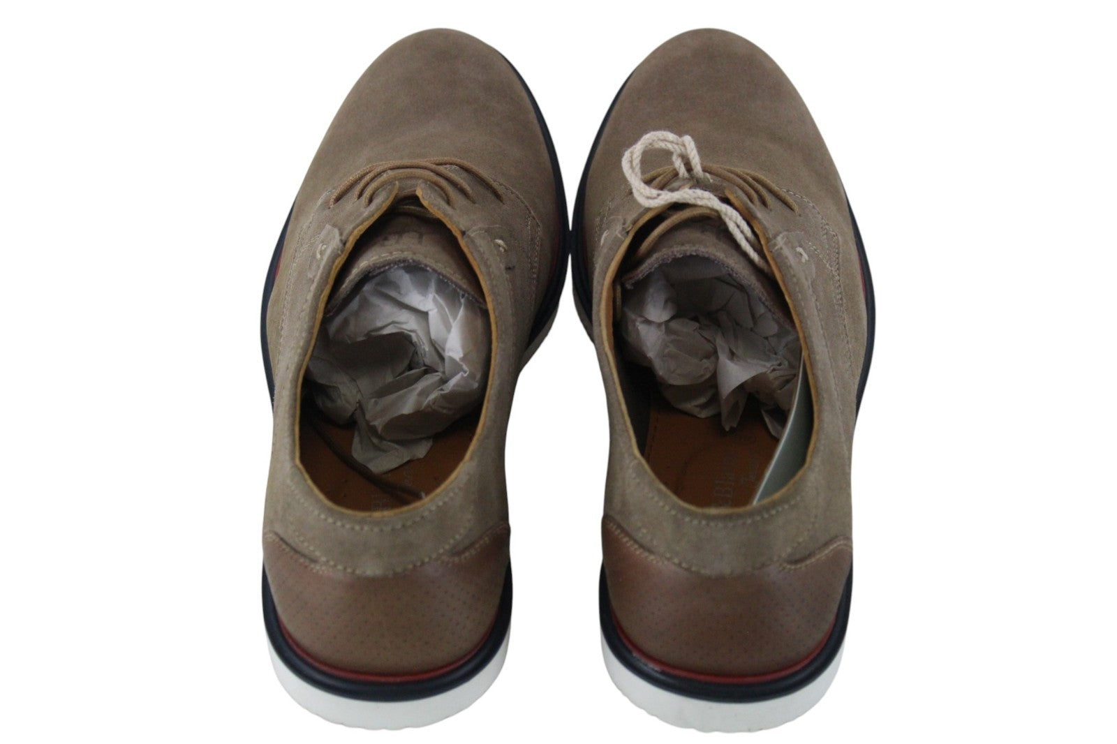 HARMONT & BLAINE Men Casual Shoes EU45 Brown Suede Low-Top Laxced Leisure