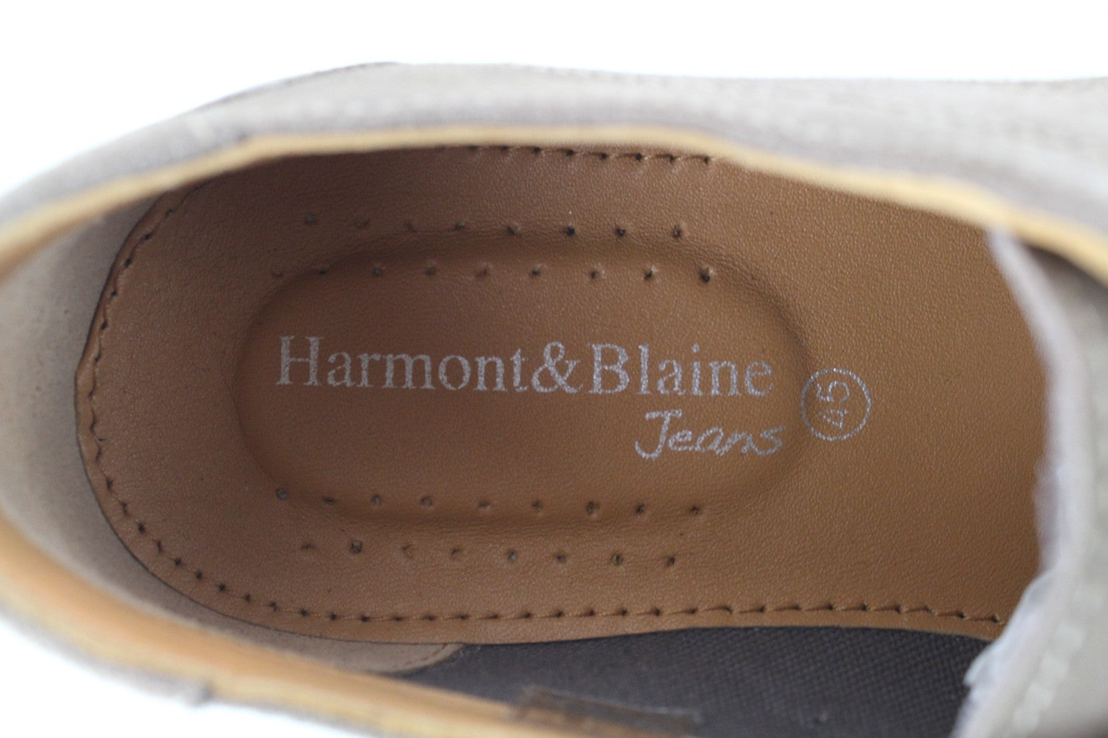HARMONT & BLAINE Men Casual Shoes EU45 Brown Suede Low-Top Laxced Leisure