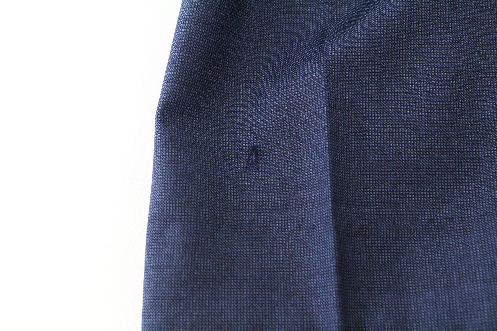 SUITSUPPLY Sienna Men Trousers UK42S Blue Pure Wool Pleated Front Slit Pocket