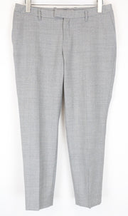SUISTUDIO Robin Women Trousers UK14S Grey Pure Wool Pleated Front Classic