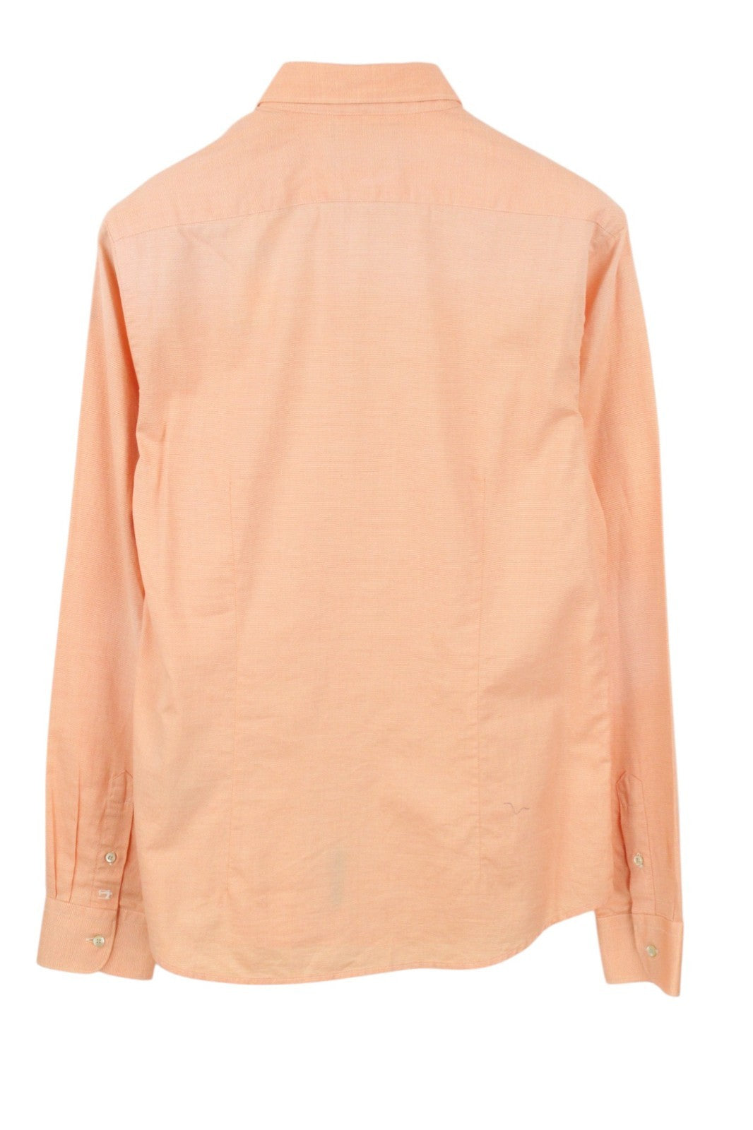 SCOTCH & SODA Ams Couture Men Shirt M Orange Pure Cotton Long Sleeve Button-Up