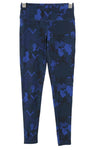 Blue Polyester Sport Leggings