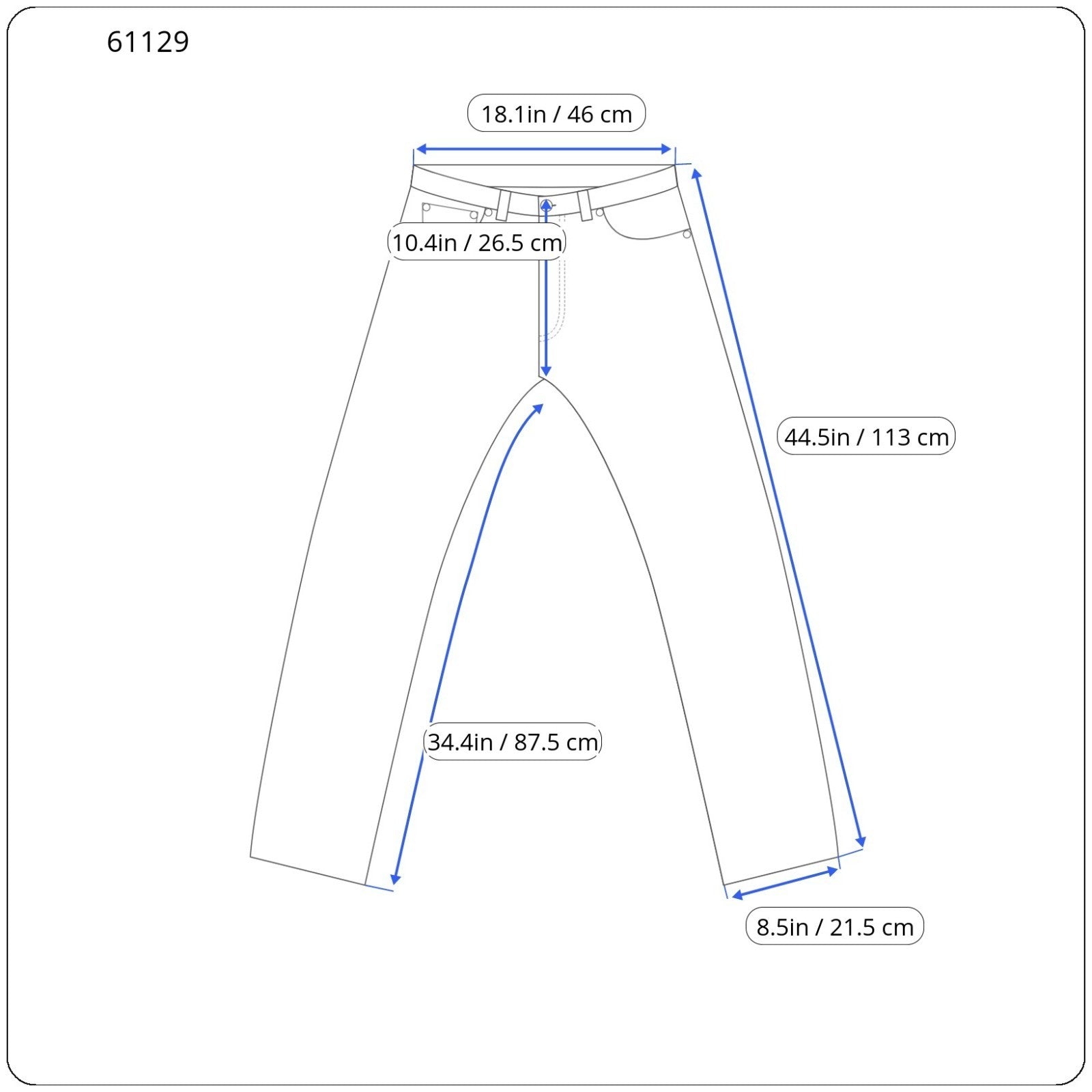 RICHMOND  Men Trousers 48 Grey Pure Cotton Patter Zip Pocket Pleated Button-Fly