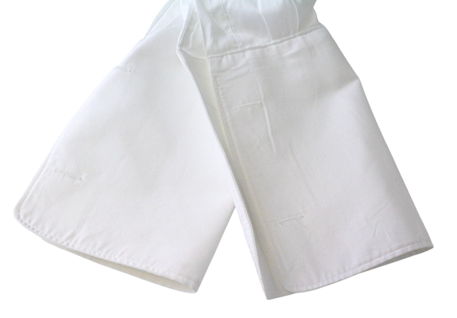 SUITSUPPLY Men's Formal Shirt 40/15 3/4 Slim White Cotton Cutaway Twill