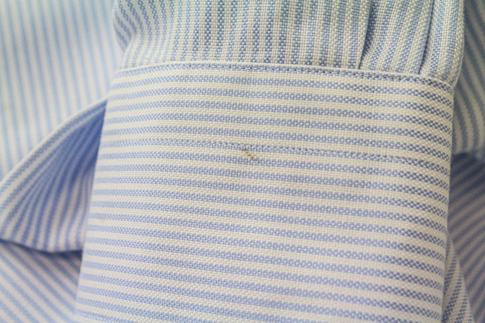 SUITSUPPLY Men's Formal Shirt 41L/16L Extra Slim Blue Cotton Striped Twill