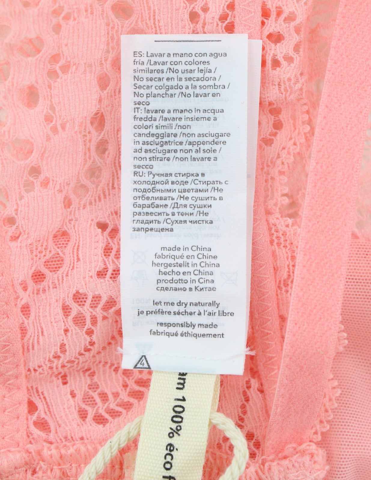 SCANDALE La Culotte Sublime-Corail Women Panties M Pink Laces Insert