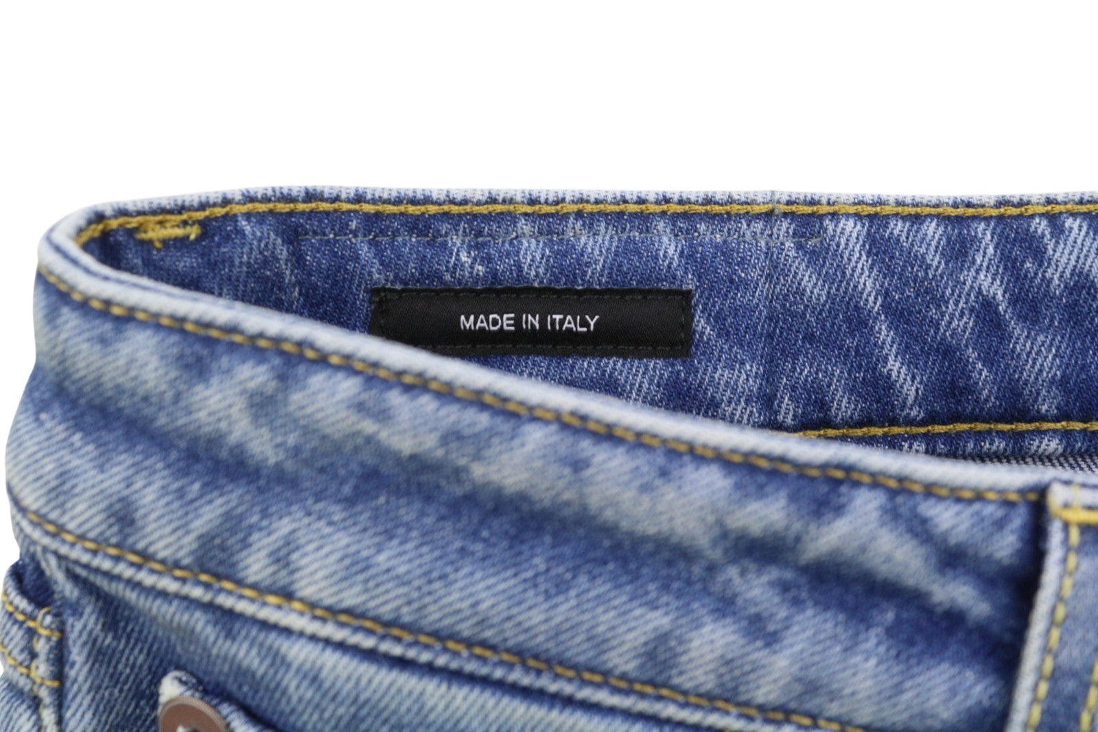 R13 Kick Fit Women Jeans 29 Jasper Stretch Cropped Whiskers Faded Blue PS26