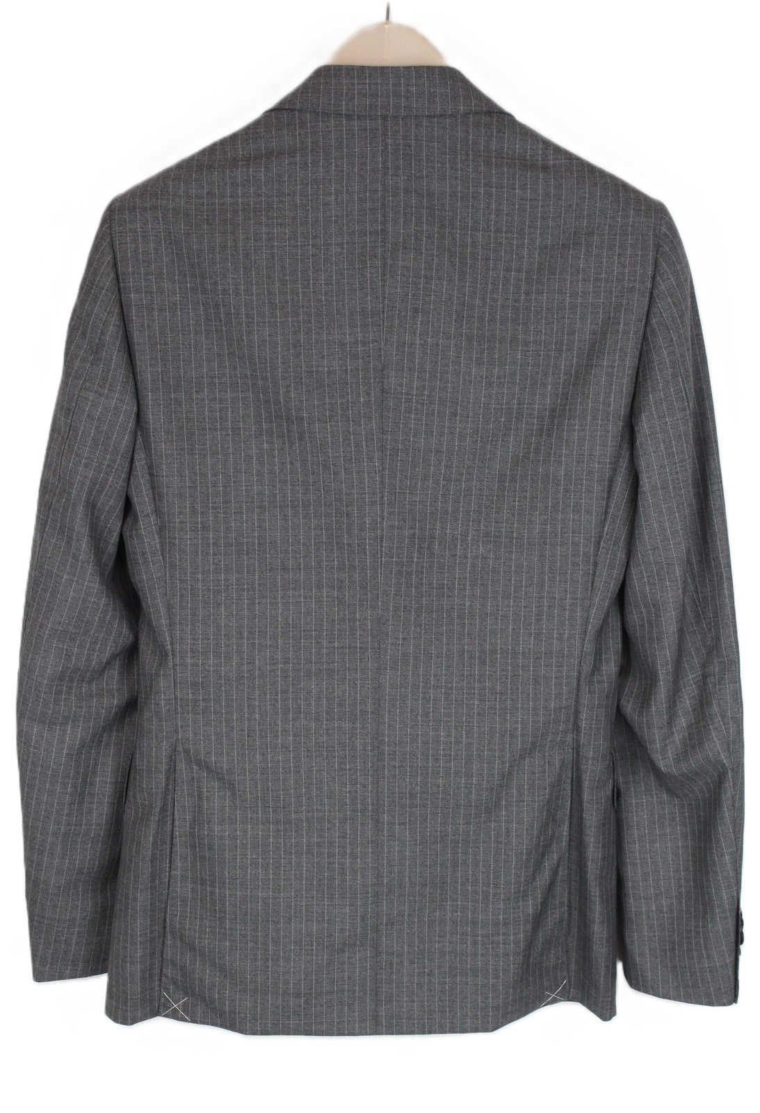 SUITSUPPLY Lazio Men Blazer UK36R Grey Pure Wool Pinstriped Single-Breasted