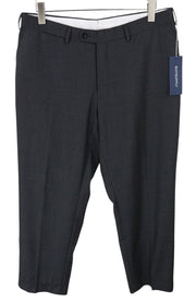 SUITSUPPLY Sienna Men Trousers UK44R Dark Grey Wool Lined Pleated Front Formal
