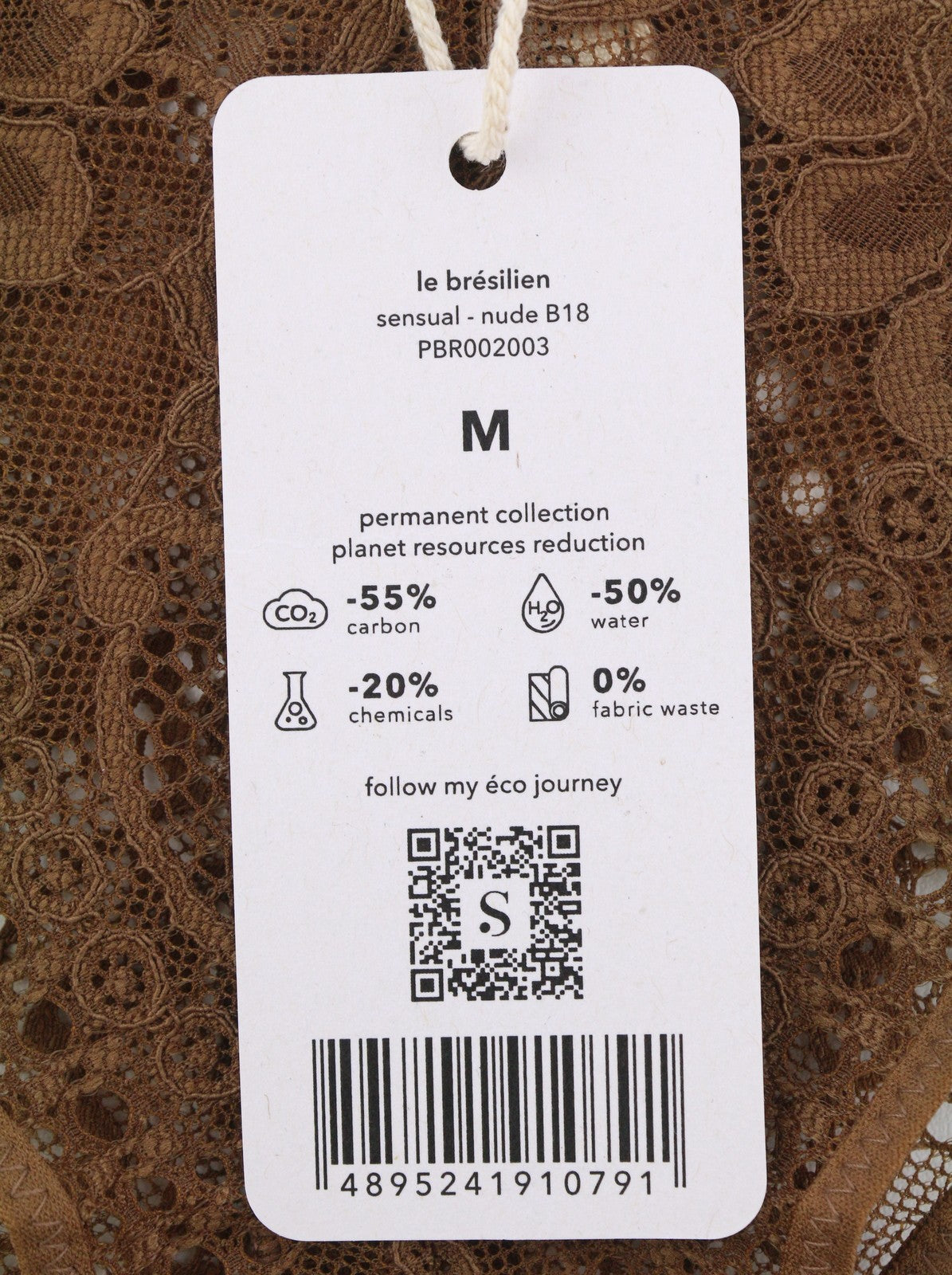 SCANDALE Le Bresilien Sensual-Nude B18 Women Panties M Brown Laces 3-Pack