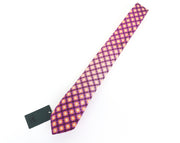 SUITSUPPLY Men Tie ~150 x 6 cm Purple Pure Silk Pointed-End Patterned Classic