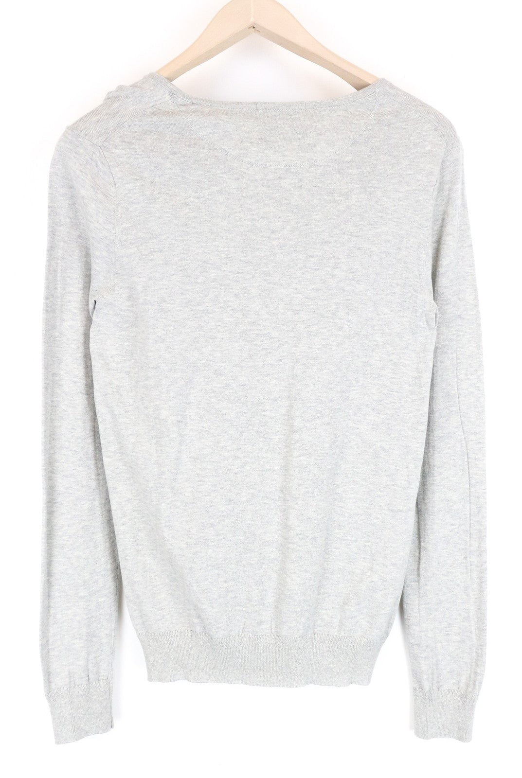 SCOTCH & SODA Ams Couture Men Sweatshirt S Grey Pure Cotton Long Sleeved V-neck
