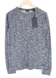 SCOTCH & SODA Ams Couture Men Sweatshirt S Blue Cotton Blend Long Sleeved