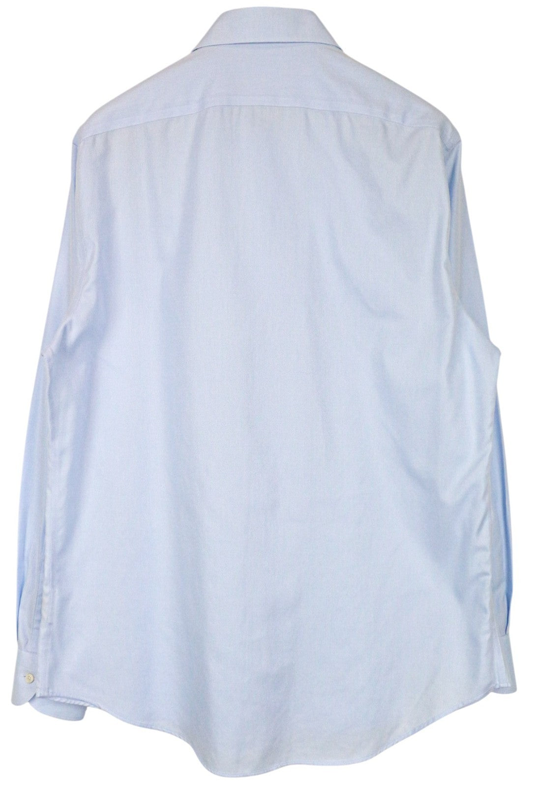 SUITSUPPLY Men's Formal Shirt 43/17 Slim Blue Cotton Button-Up Cutaway Twill