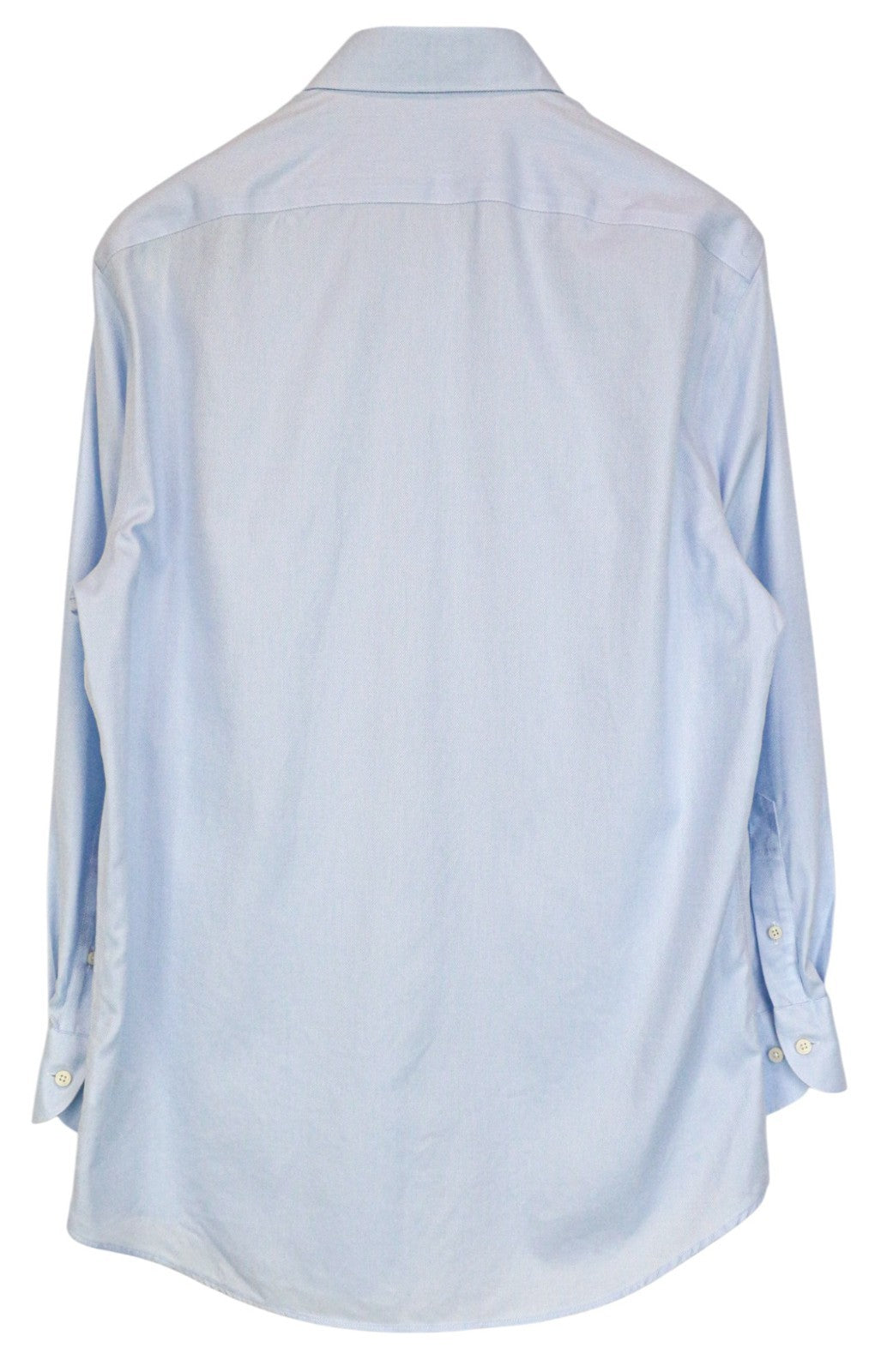 SUITSUPPLY Traveller Men's Formal Shirt 42/16.5 Slim Blue Melange Pure Cotton