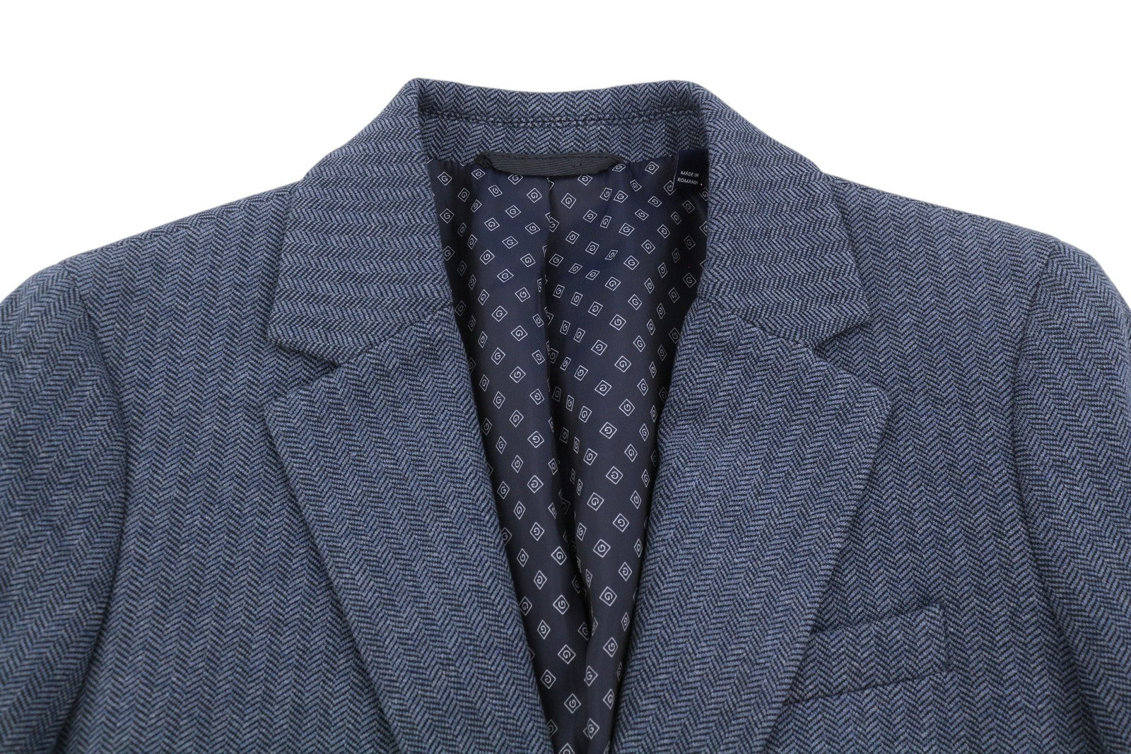 GANT Women Blazer EU38 Blue Pinstripe Tailored Notch Lapel Single Breasted
