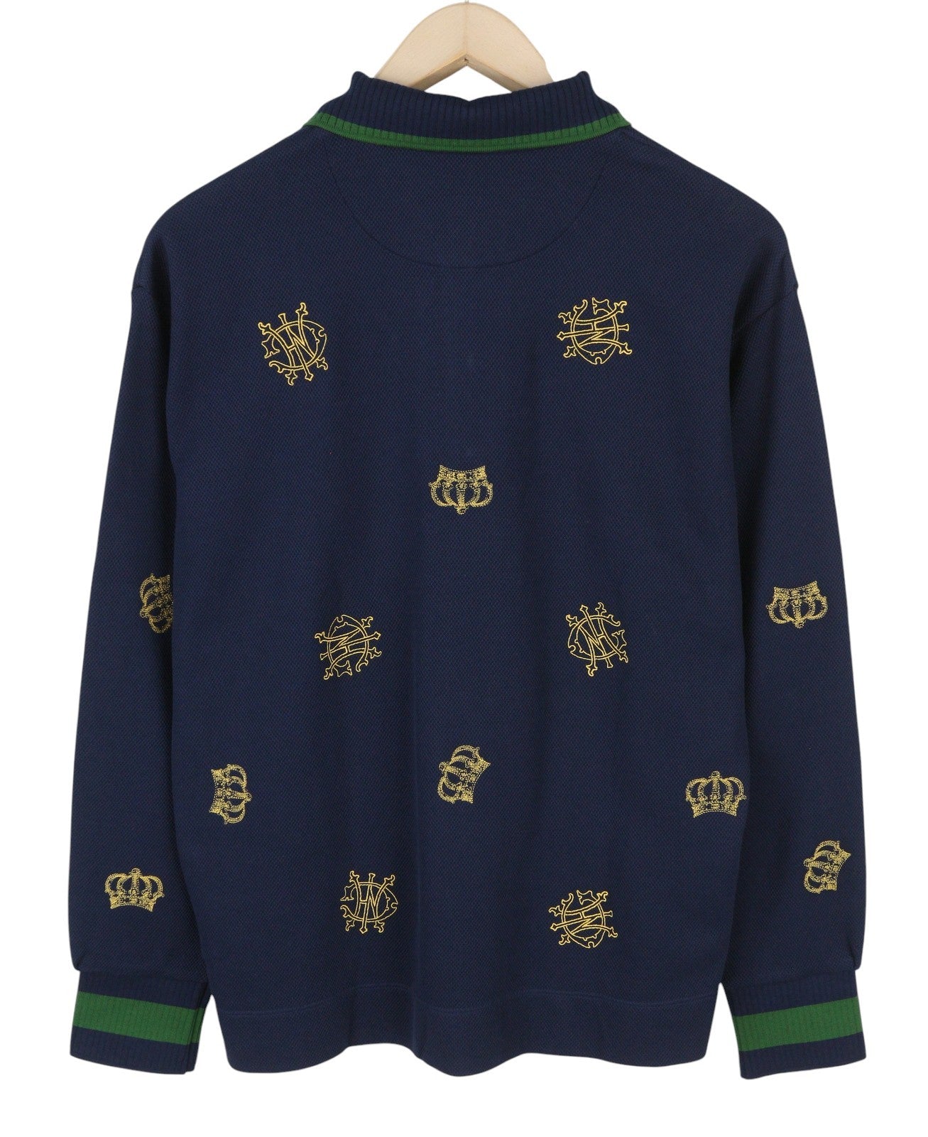 GANT Crowns Heavy Rugger Women Sweatshirt M Blue Crown Logo Embroidery